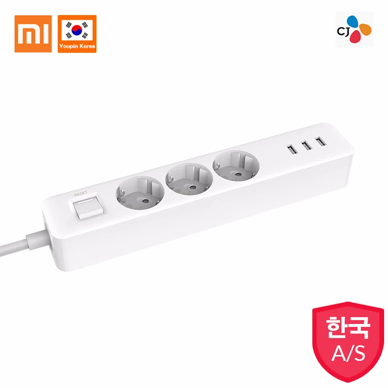 Новое поступление в исходном Xiaomi Mijia Мощность розетка 3 розетки 3 USB порт большой Plug патч с расширителем доска для дома