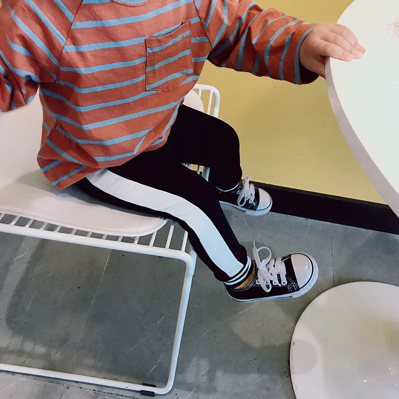 2018 New Children's Active Style Boys Girls Kids Sports Pants Striped Girls Clothes Casual Brief Cotton trousers For Children (6)