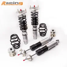 Fit BMW Série 3 E46 320 328 330 325 M3 Ajustável Mola do amortecedor Coilover Kit Strut Shock Absorber Coil Spring Top Mount