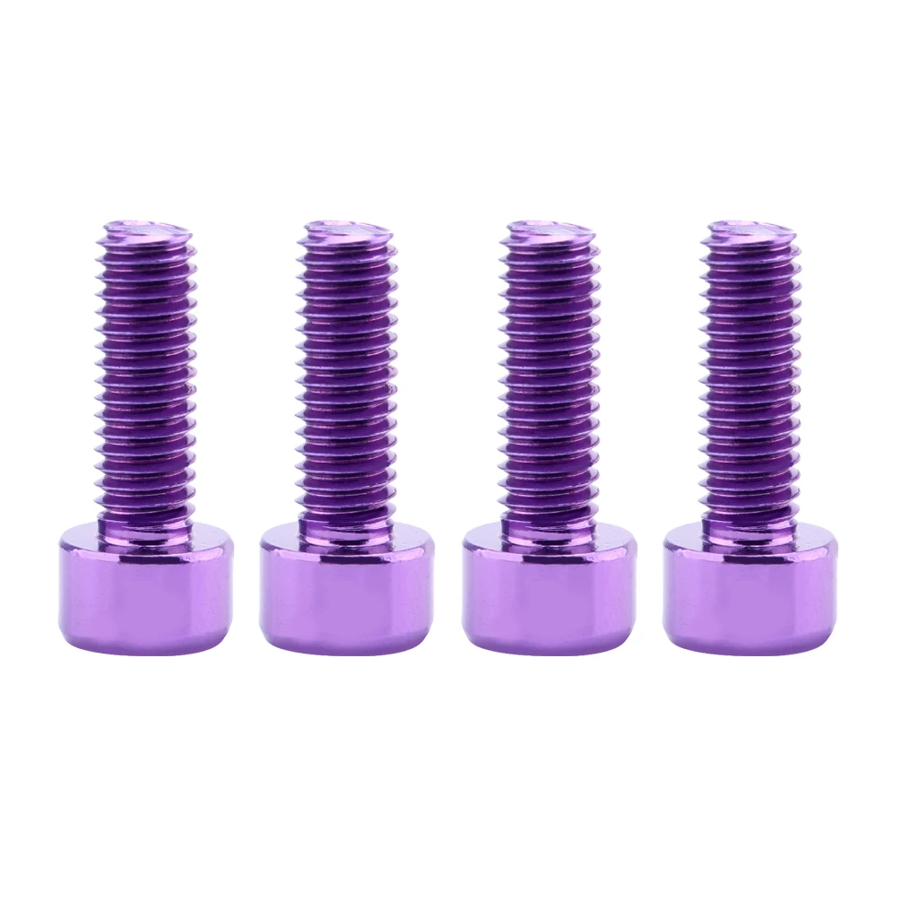 4Pcs Water Bottle Cage Screws Aluminum Alloy Bike Holder Screws Cycling Bicycle Cage Bolts Accessories 
