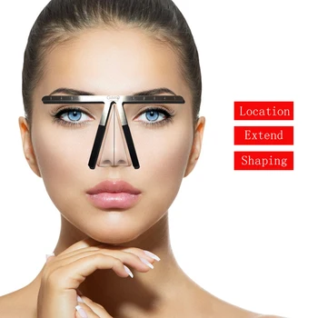 

Tattoo Eyebrow Ruler Three-Point Positioning Permanent Makeup Symmetrical tool Grooming Stencil Shaper Balance Ruler Shaping