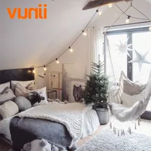 Сад/патио/Свадьба IP65 винтажный фестонный шар Сказочный светильник G50 Глобус струнный светильник s молочный/прозрачные лампы 10 метров 20 лампочек светодиодная гирлянда