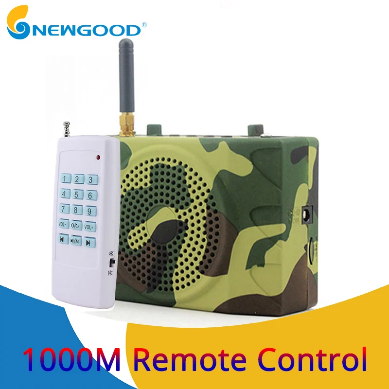 

Camouflage Portable 35W Electric Hunting Decoy Speaker Bird Caller Predator Sound MP3 Player Bird Trap Support TF card USB disk