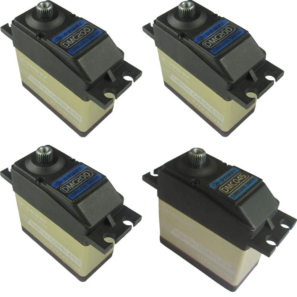 

K-power DMC200*3 DMC045*1 Digital Swashplate/CCPM/Tail/ Servo For RC 700 800 Helicopter Hobby Toy