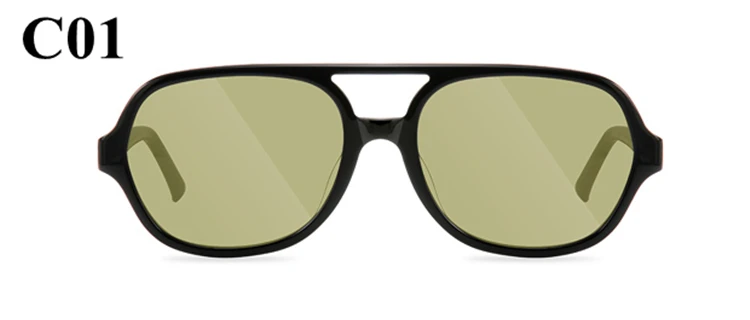 Корейские брендовые Дизайнерские Большие Квадратные ацетатные солнцезащитные очки для женщин и мужчин, уличные солнцезащитные очки с цветными линзами UV400, солнцезащитные очки Gafas de sol - Цвет линз: C01