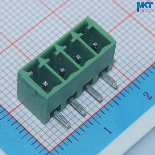 100 шт. 4 P 3,81 мм Шаг прямоугольный штырь штекер подключаемое перекрученное плетение клеммный блок разъем