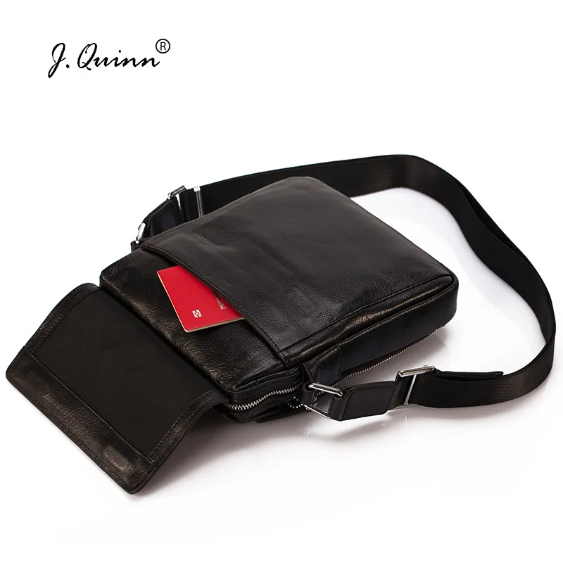 Мужская сумка через плечо J.Quinn из натуральной воловьей кожи|mens crossbody messenger bag|men