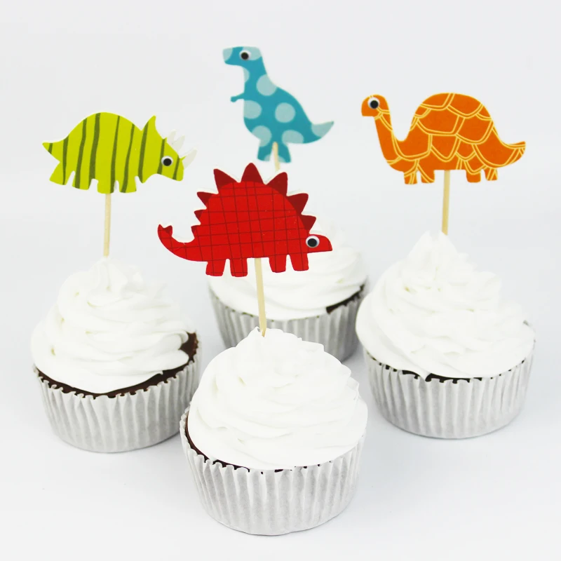 72 pcslot baby shower dinosaur party supplies cartoon cupcake toppers pick kid boy birthday - Party Decoration Stores 72 pcslot baby shower dinosaur party supplies cartoon cupcake toppers pick kid boy birthday - Party Decoration Stores