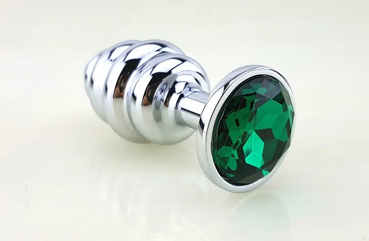 New Metal Anal Plug 7 Colors Butt Plugs Toys Sex Toys for Women Stainless Steel+Crystal Jewelry Sex Products, Spiral Anal Beads 6 New Metal Anal Plug 7 Colors Butt Plugs Toys Sex Toys for Women Stainless Steel+Crystal Jewelry Sex Products, Spiral Anal Beads 6
