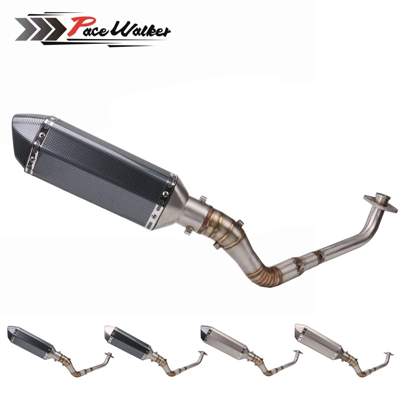 

Front modified link tube Scooter Escape exhaust silencer Complete system Slip-On for yamaha NVX155 NVX 155 Aerox155 aerox 155