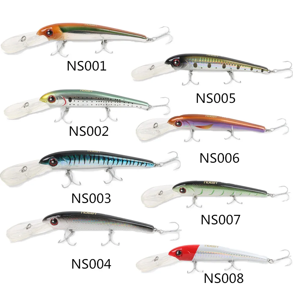 

NOEBY 120mm/20.3g Minnow Fishing Lure Floating 3.0-4.5m Artificial Hard Bait leurres dures with VMC Hooks Fishing Bait