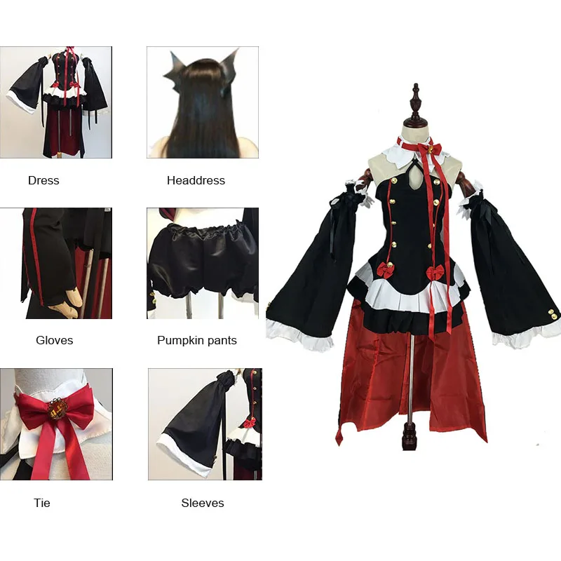 Coshome Owari No Seraph Of The End Krul Tepes Wigs Cosplay Costumes Lolita Dress Vampire Uniforms For Halloween Party (8)