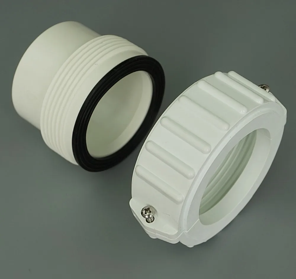 

heater tailpiece 2" inch heater adopter ,suitable to balboa,lx heater and so on,PVC 2" Spa heater Union with gasket