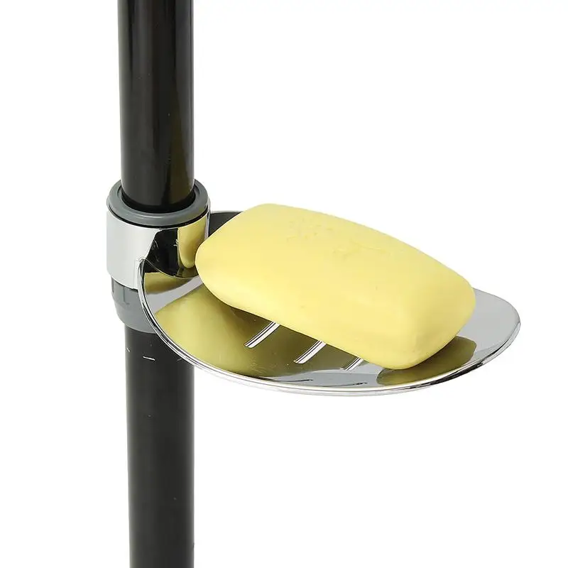 2020 22 25mm ABS Plastic Shower Rail Soap Dish Box Soap Holder Soap Pallet Shower Rod Slide Bar