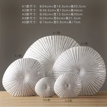 Скандинавские современные лаконичные стильные креативные изделия из смолы в форме раковины, украшение для офиса, домашнего интерьера, Цветочная ваза