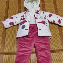 Осенне-зимняя одежда Детский костюм плотное теплое пальто зимняя прогулочная одежда для новорожденных Dongkuan