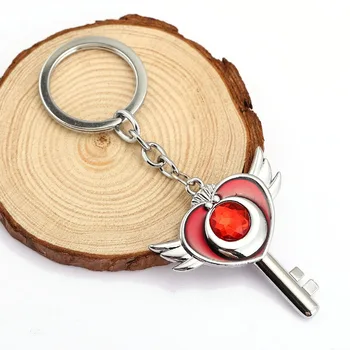 

H&F 12pcs/lot Sailor Moon alloy keychain Angel wings key pendant sailormoon cosplay key chain charm jewelry accessories