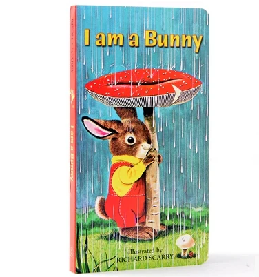 

Hot Original Educational baby book English book I am a Bunny classic board picture book feel seasons changes gift for children