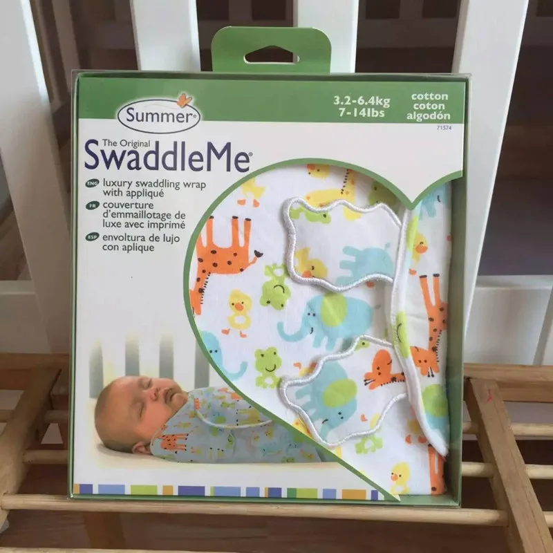 Бесплатная доставка новый летний SwaddleMe пеленать новорожденного 100% хлопок супер мягкие костюм для 0-3 месяца ребенок спальный мешок размер
