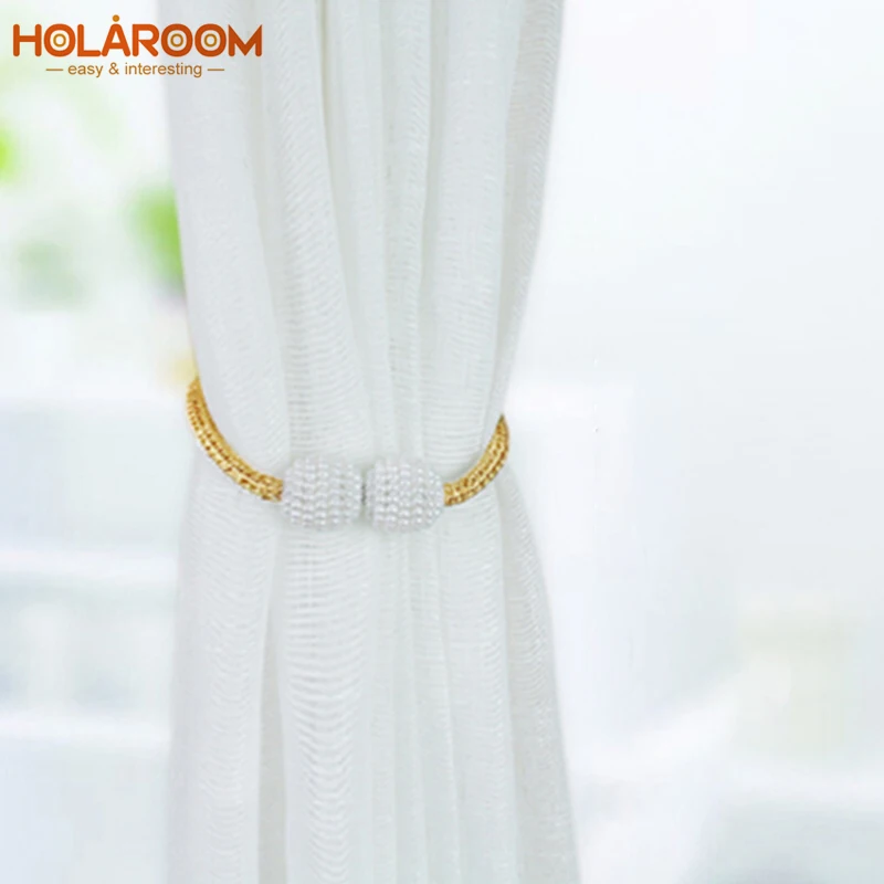 

1pc Pearl Magnetic Curtain Clip Curtain Holders Tieback Buckle Clips Quality Hanging Ball Buckle Tie Back Curtain Accessories
