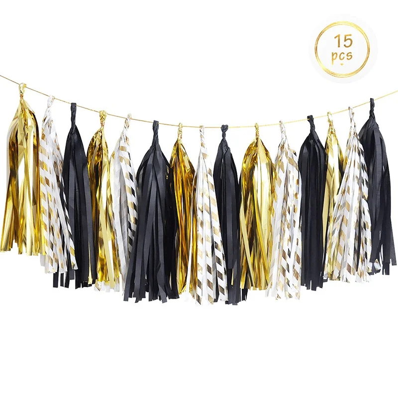 Fondo dorado negro para adultos para fiesta de cumpleaños 
