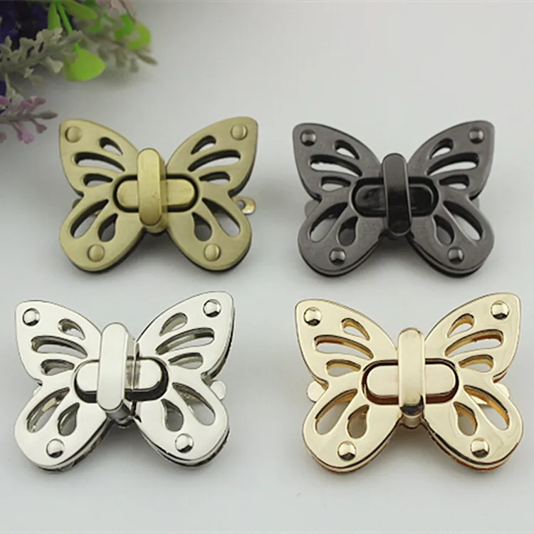 5Pcs new Women Bag Lock Mortise Metal Twist Turn Snap Buckles Clasps Closure DIY Hardware Accessories | Дом и сад