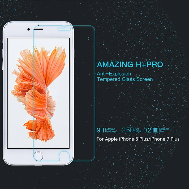 Для Iphone7 Iphone8 Iphone 7 plus 8 закаленное стекло Nillkin Amazing H/H + Pro защита экрана 2.5D изогнутая