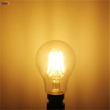 IWHD A19 промышленный Настенный декор Lampara Винтаж лампа E27 220 В ампулы светодиодный Эдисон подвесной светильник в стиле ретро светильник лампочка ампулы Bombilla LED лампа накаливания