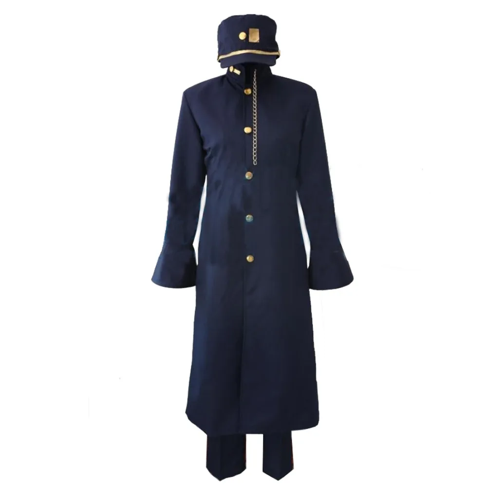 

2016 Japanese Anime Custom made High quality JOJO's Bizarre Adventure Jotaro Kujo Cosplay Costume