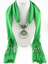 HONGHUACI Tassel scarf necklace scarf Christmas Gift Rings Pendant Scarf head scarf Free Shipping geometry tassel edge scarf