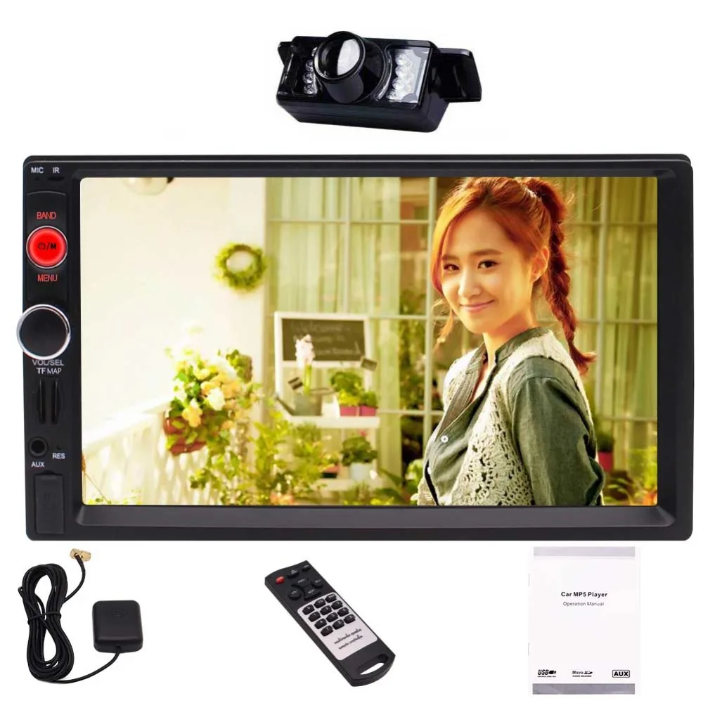 

7 Inch Touch Screen Car MP3/MP5 Player FM Radio Player GPS Navigation Supports Bluetooth/USB/TF with Wireless Remote Control 7