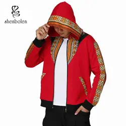 Shenbolen африканская одежда для мужчин; s Толстовка повседневное Дашики с принтом модная мужская одежда рубашка