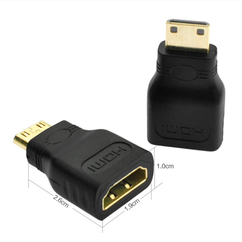 Rankman 5pcs/lot  Mini Micro HDMI to HDMI Adapter Converter Cable Male to Female 1080P Cables for TV PS3 projector