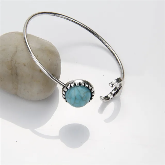 New Fashion Moon Open Charm Bracelet Good Natural Stone Bracelets New Fashion Moon Open Charm Bracelet Good Natural Stone Bracelets Bangle For Women Men Friendship