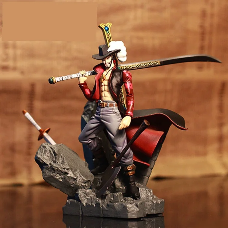 Аниме одна фигурка 15 см Dracule Mihawk Luffy Scultures большая версия модели ПВХ Vol.2