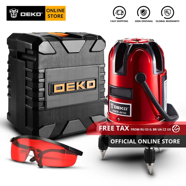 Special Offers Original DEKO LL5 Series Self-leveling 5 Line 6 Points Horizontal&Vertical Laser Level 360 Degree Adjustment Higher Visibility Special Offers Original DEKO LL5 Series Self-leveling 5 Line 6 Points Horizontal&Vertical Laser Level 360 Degree Adjustment Higher Visibility