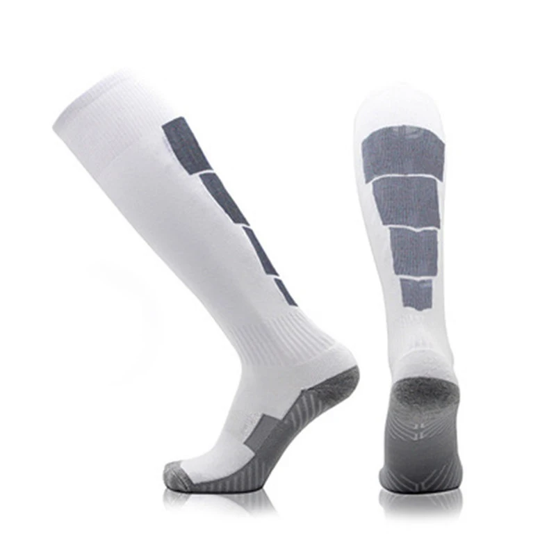 Уличные спортивные мужские спортивные носки, профессиональные баскетбольные Носки, Компрессионные гольфы для футбола, бега, велосипедные носки для мужчин - Цвет: dark gray