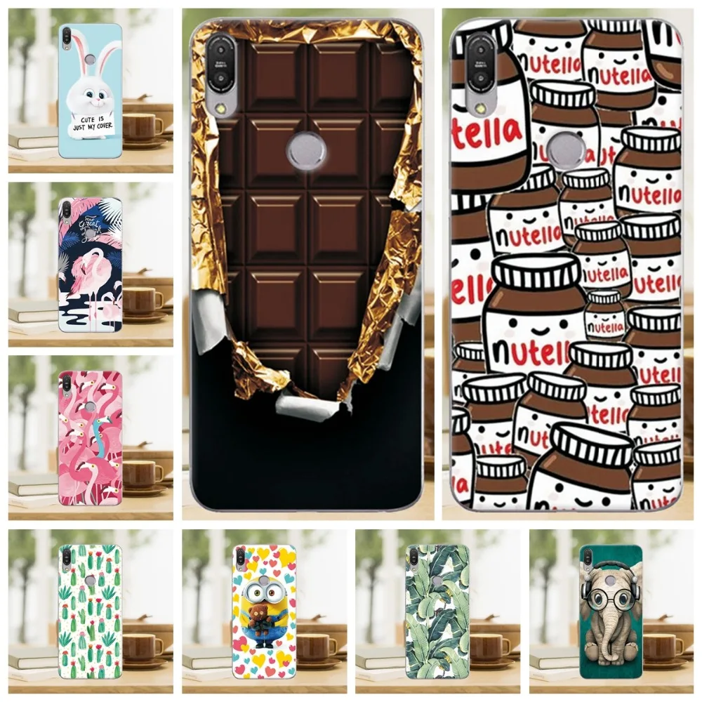 

Case For ASUS Zenfone Max Pro M1 ZB601KL Painted Mermaid Flamingo Phone Cases For ASUS Zenfone Max Pro M1 ZB602KL ZB 602KL X00TD
