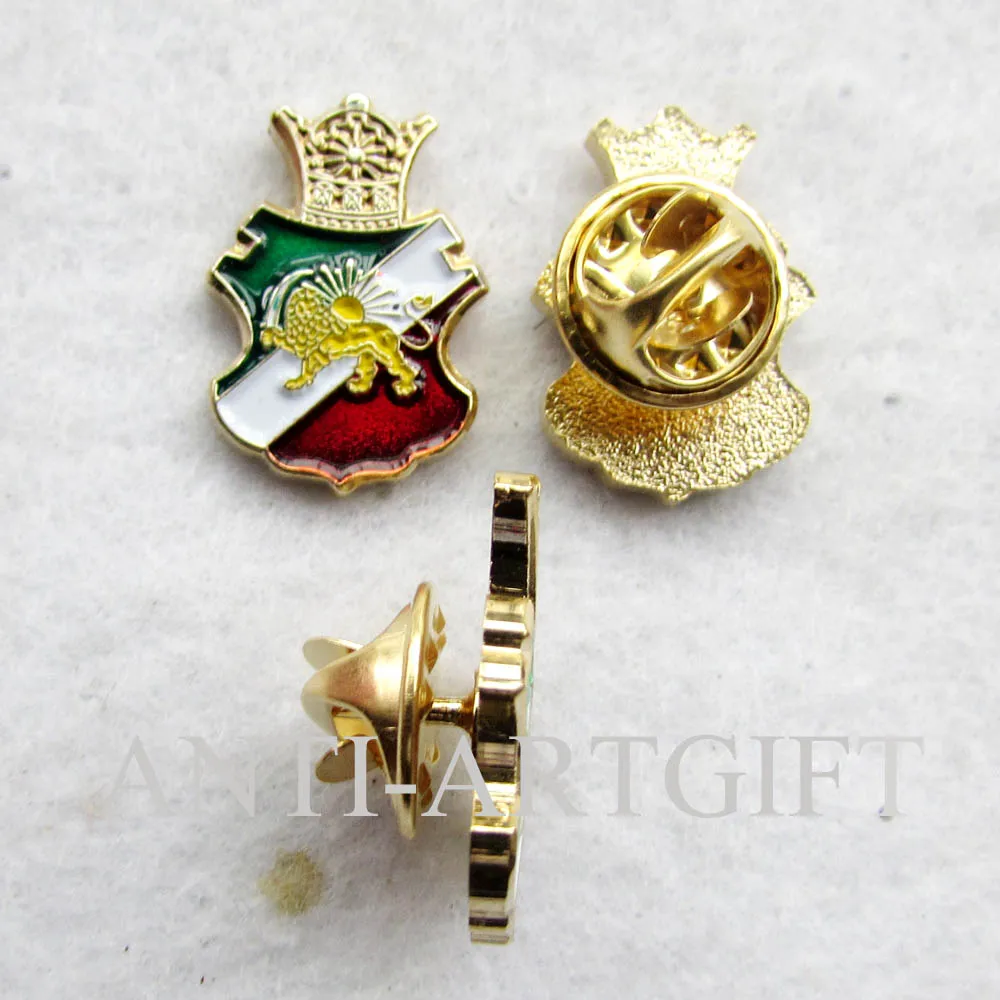 

Customized Lion Crown soft enamel brooch pins Transparent color
