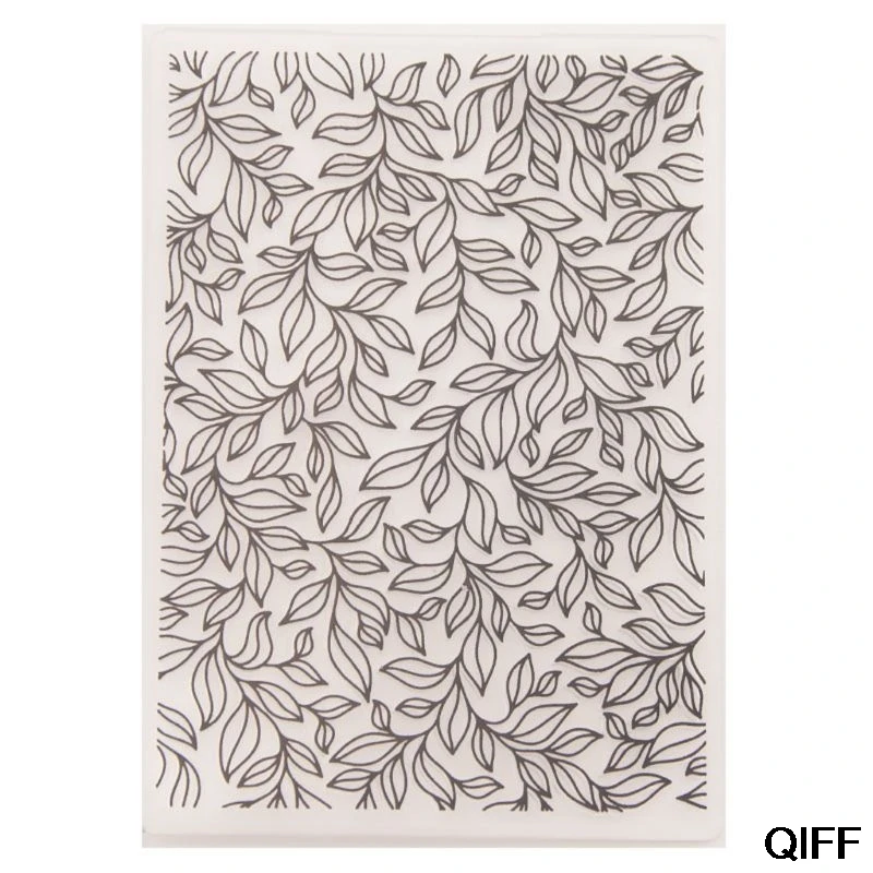 

Wholesale Plastic Embossing Folder Template DIY Scrapbook Photo Album Card Craft Tree Leaves May06