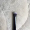 Double-Ended Eye Contour Makeup Brush - BLACK Shade Light Eye Shadow Smudge Smokey Liner Blending Beauty Makeup Tool 6