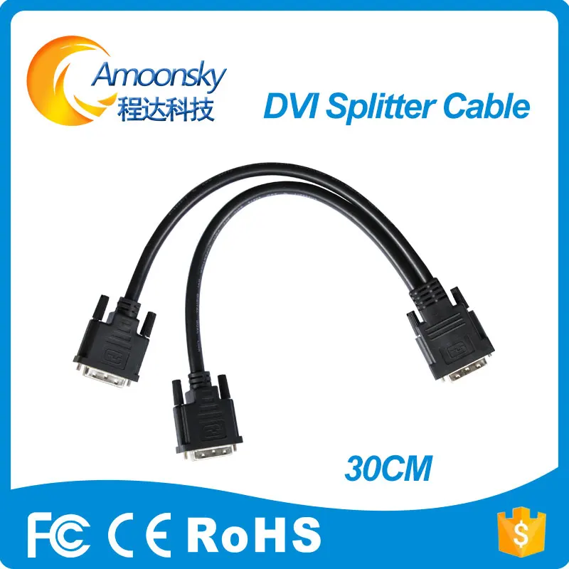 Светодиодный сплиттер для проекта dvi Один DVI к двойному 30 см Лучшая цена|dvi dvi|dvi todvi