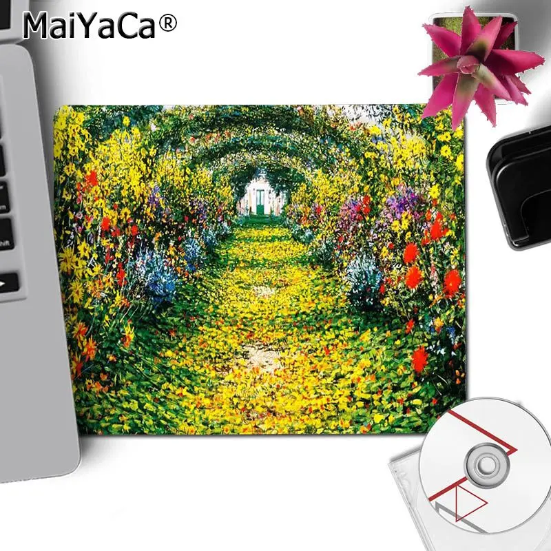 Небольшие игровые коврики для мыши MaiYaCa Monet Garden Lotus Настольный коврик игровой ПК