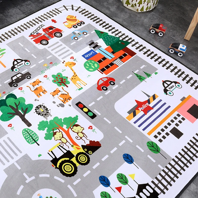  Soft Baby Crawling Mat Child Play Mats Warm Rug Living Room Carpet