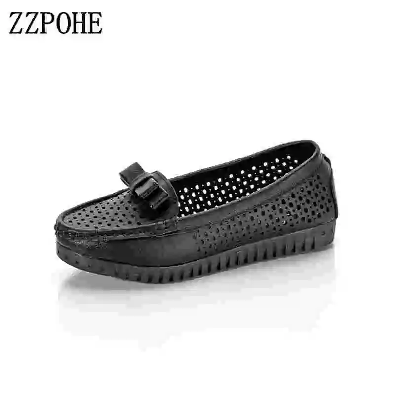 Туфли ZZPOHE женские на плоской подошве модные повседневные Мягкие без застежки