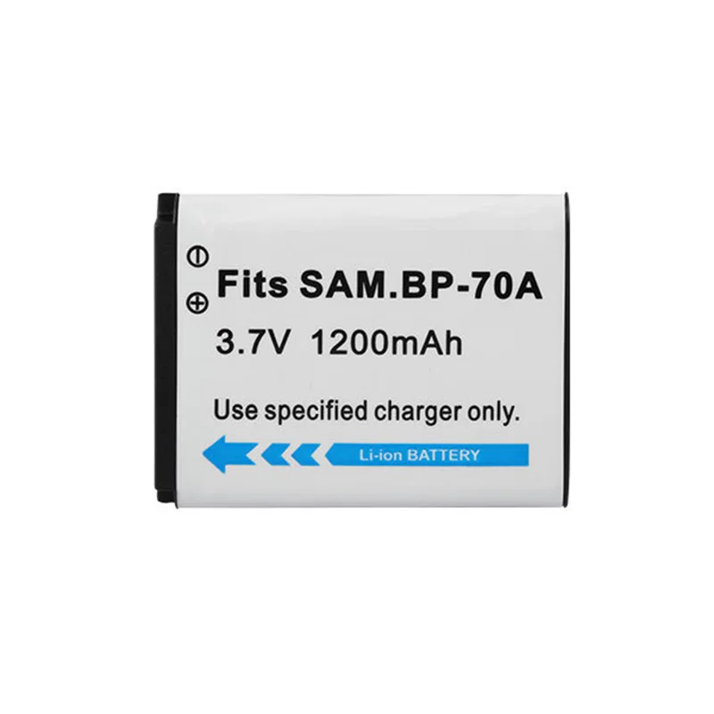 Аккумулятор для камеры SAMSUNG AQ100 1200 мАч BP70A BP 70A DV150F ES65 ES67 ES70 ES71 ES73 ES74 ES75 ES80