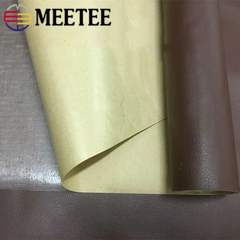 Meetee 50x137 см 0 5 мм толщиной самоклеящаяся ПУ синтетическая кожа факс ткань для