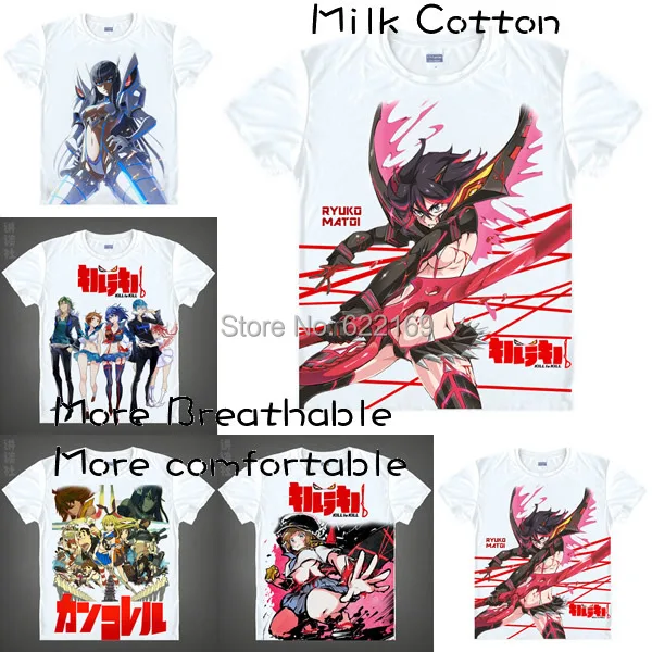 2015 Men s Unique Anime T shirt 3d Print Kill la Kill Ryuko Matoi Goku