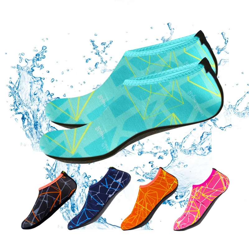 Летние шлепанцы для Плавания Нескользящие быстросохнущие ласты для дайвинга носки для Для мужчин Для женщин большой плюс Размеры
