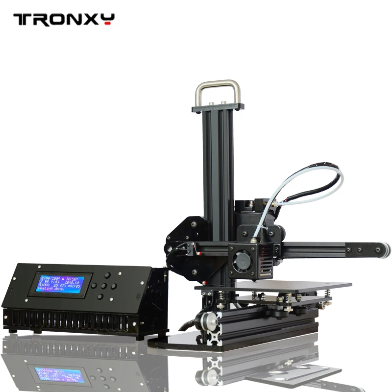 2017 High Precision Black Aluminium Easy Assemble operate 3D Printer DIY kit 8G SD Card With